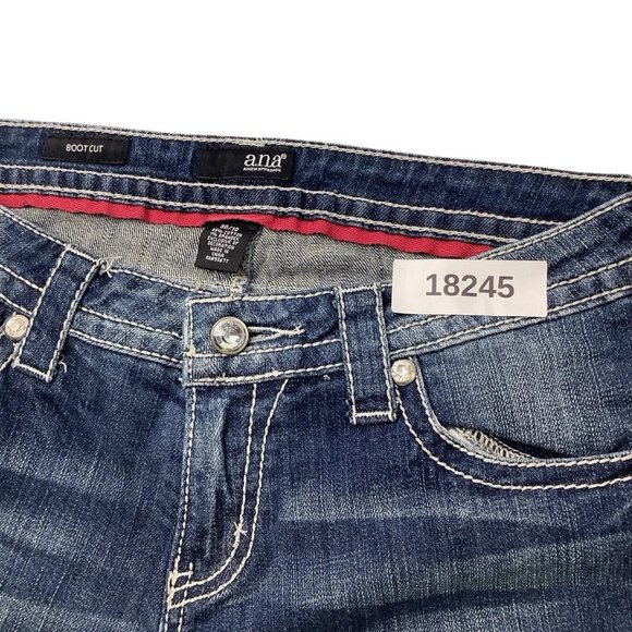 Ana Premium Bootcut Blue Denim Jeans Womens Size 30/10 Blue - Picture 11 of 11